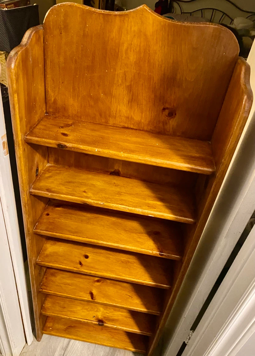 Solid Wood Display Shelving Unit