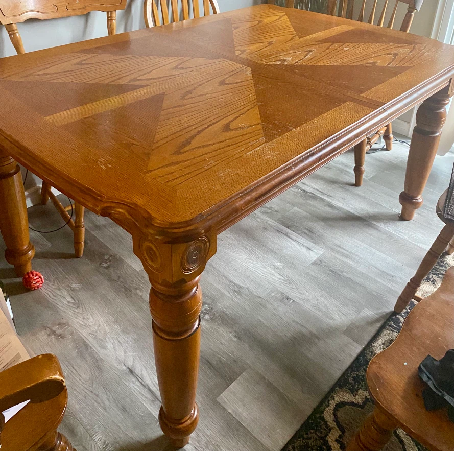 Solid Oak Dining Table - photo 2