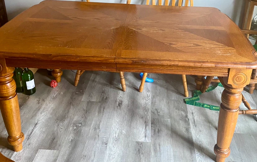Solid Oak Dining Table - photo 4