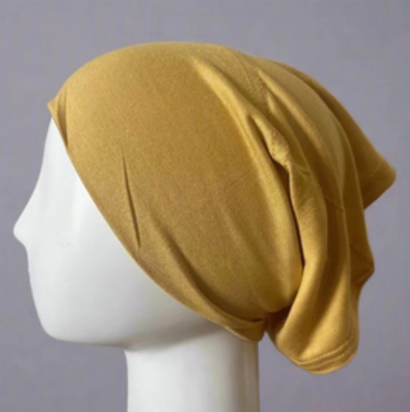 Mustard Yellow Jersey Head Cap - $5
