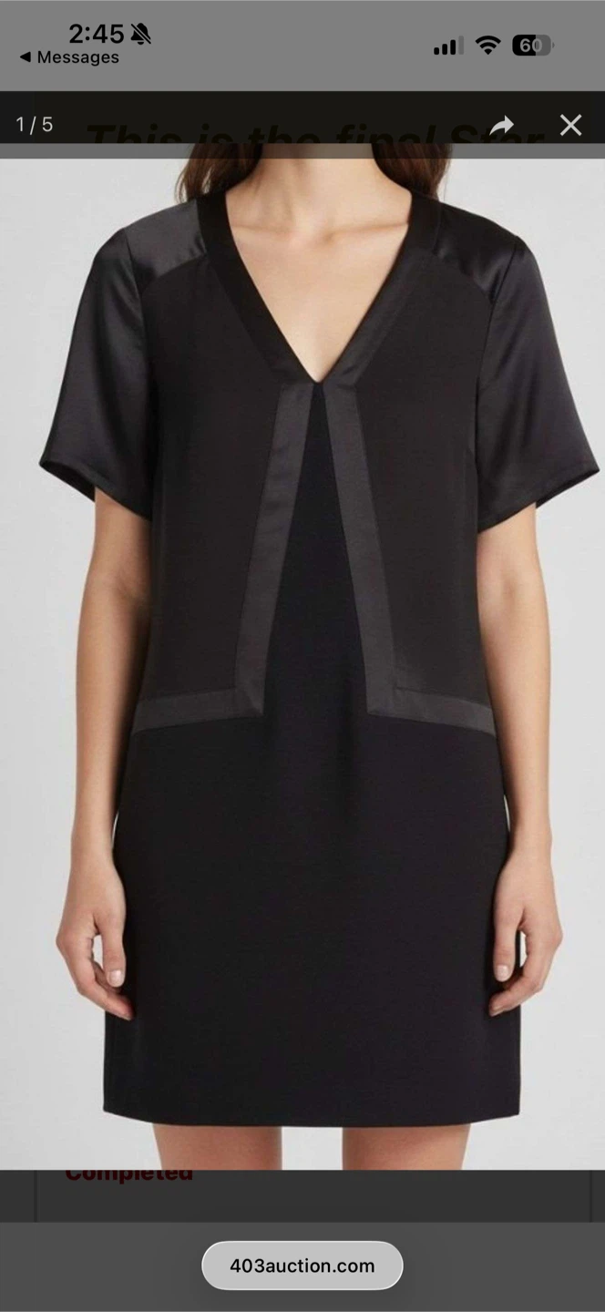 Helmut Lang Black Dress Size 0