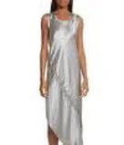 Helmut Lang Silver Asymmetric Dress - photo 2
