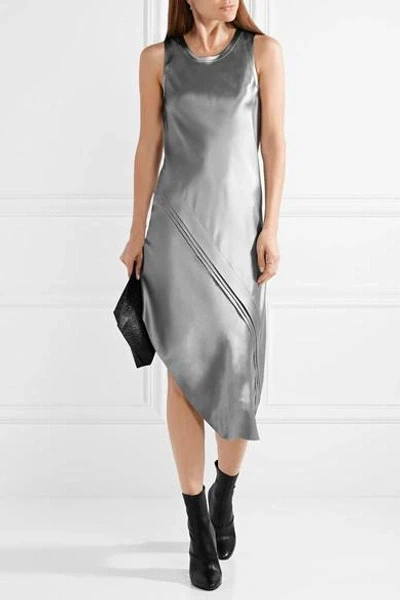 Helmut Lang Silver Asymmetric Dress - photo 3