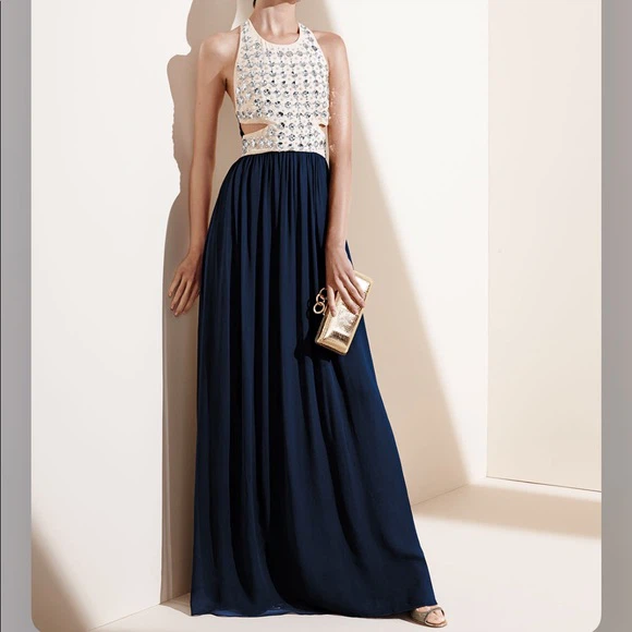 Diane Von Furstenberg Embellished Maxi Dress