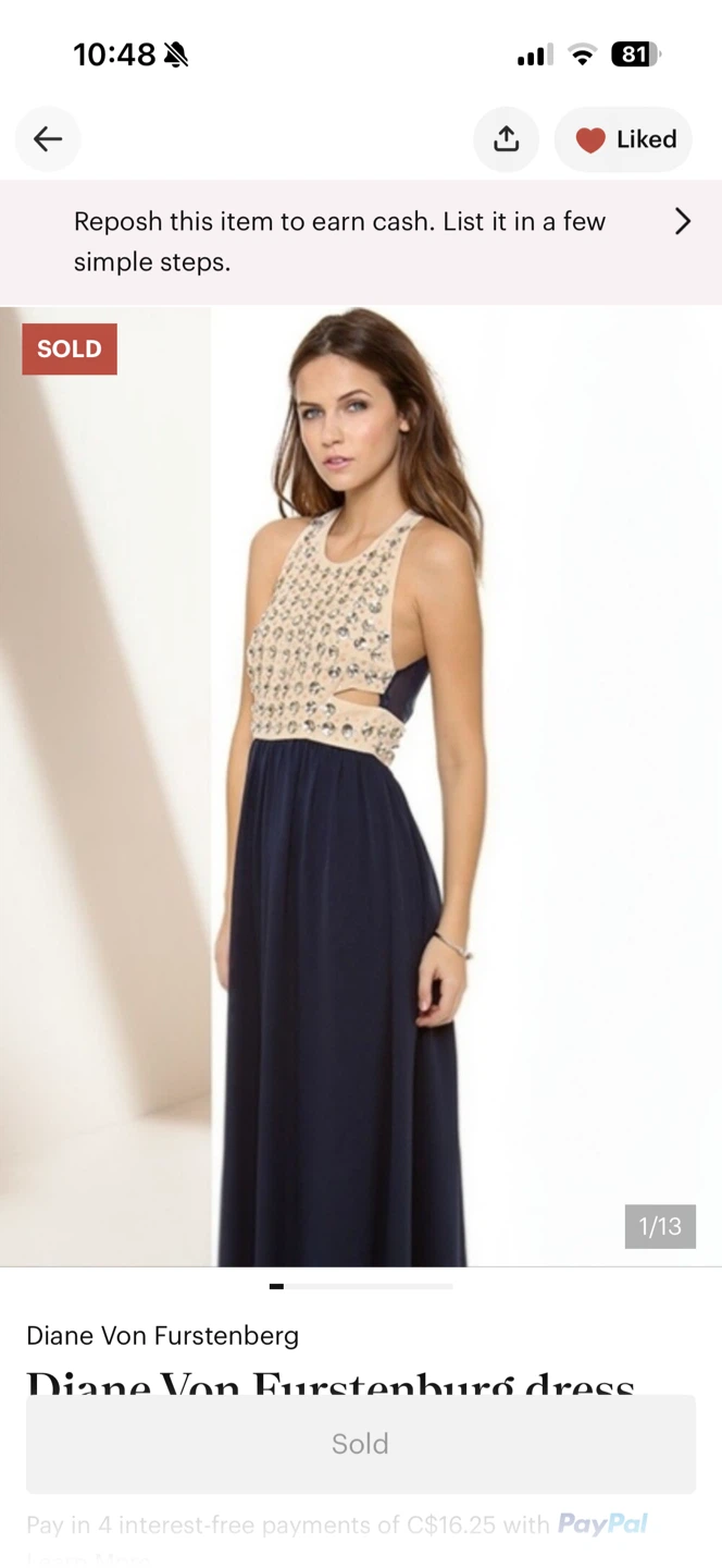 Diane Von Furstenberg Embellished Maxi Dress - photo 2