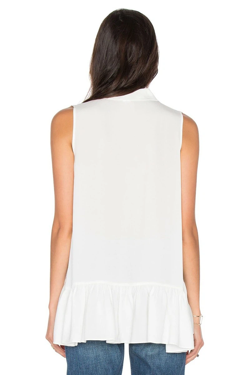 Diane Von Furstenberg Sleeveless Ruffle Blouse - photo 4