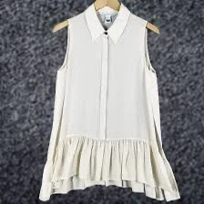 Diane Von Furstenberg Sleeveless Ruffle Blouse - photo 5