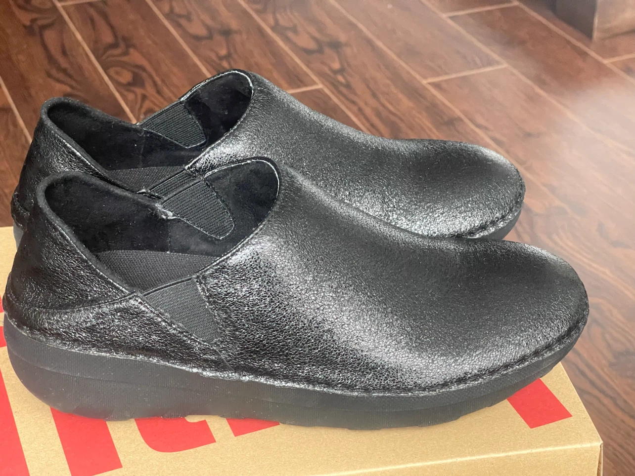 New-FitFlop Superloafer Glitzy Shoes - Black Size 7