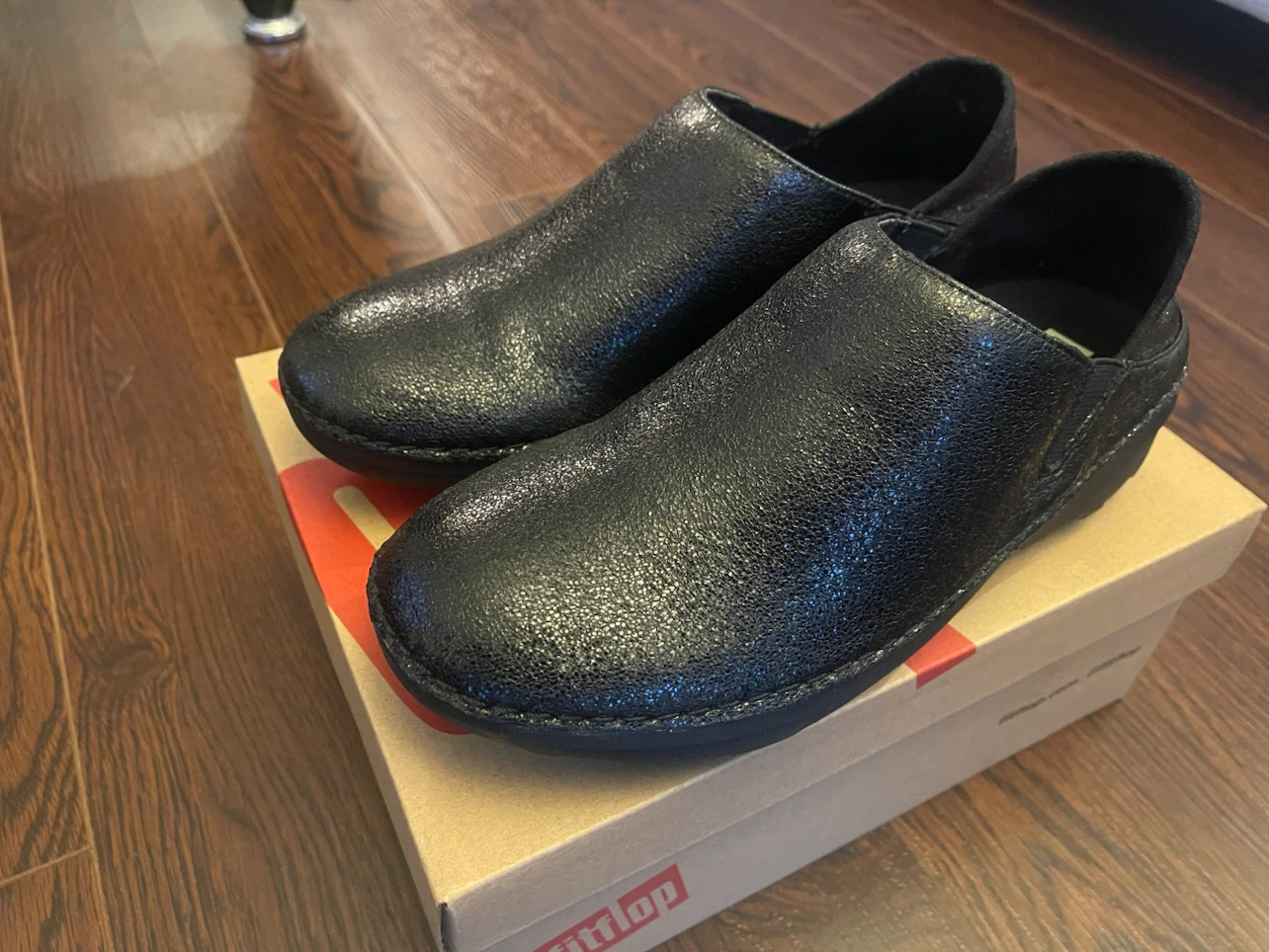 New-FitFlop Superloafer Glitzy Shoes - Black Size 7 - photo 2