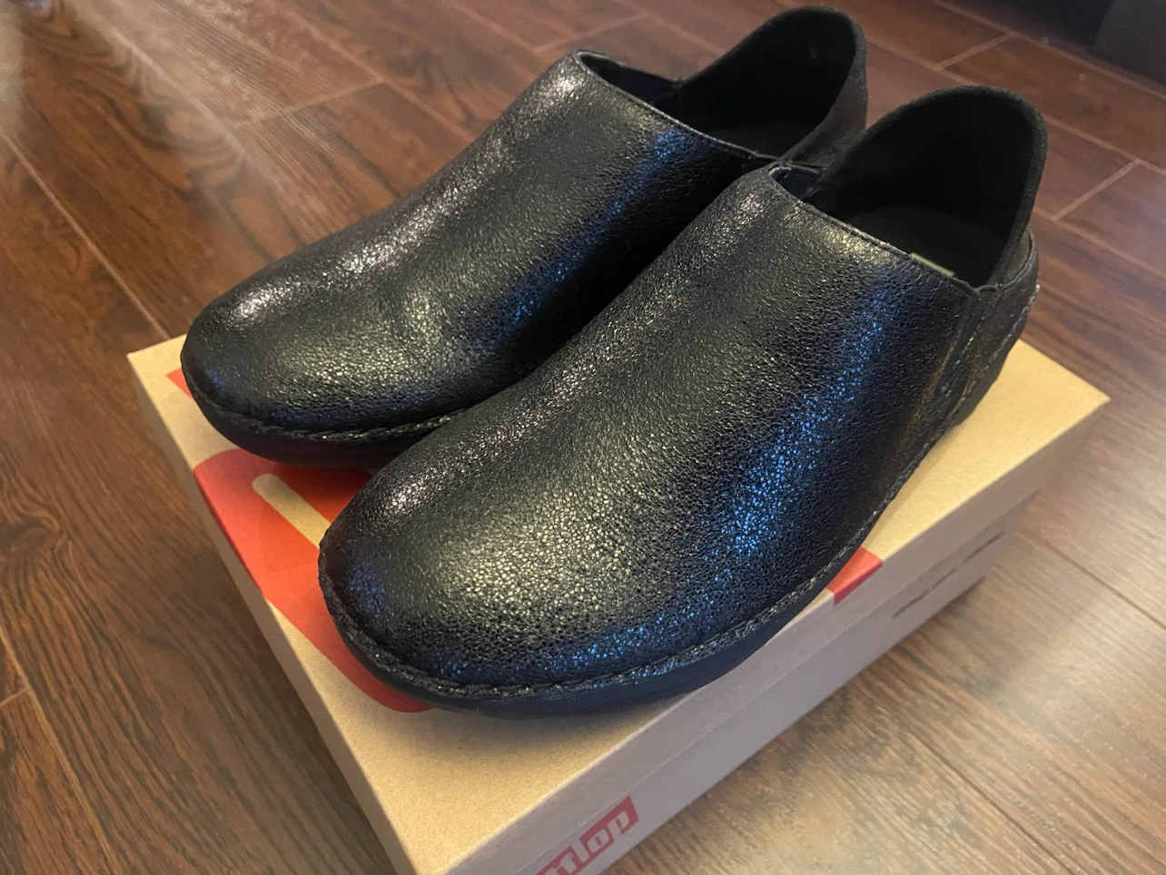 New-FitFlop Superloafer Glitzy Shoes - Black Size 7 - photo 3