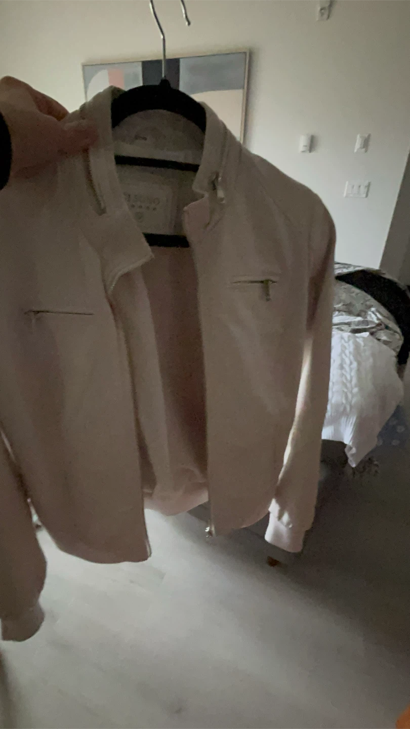 Ci Sono Faux Leather Jacket Cream - photo 2