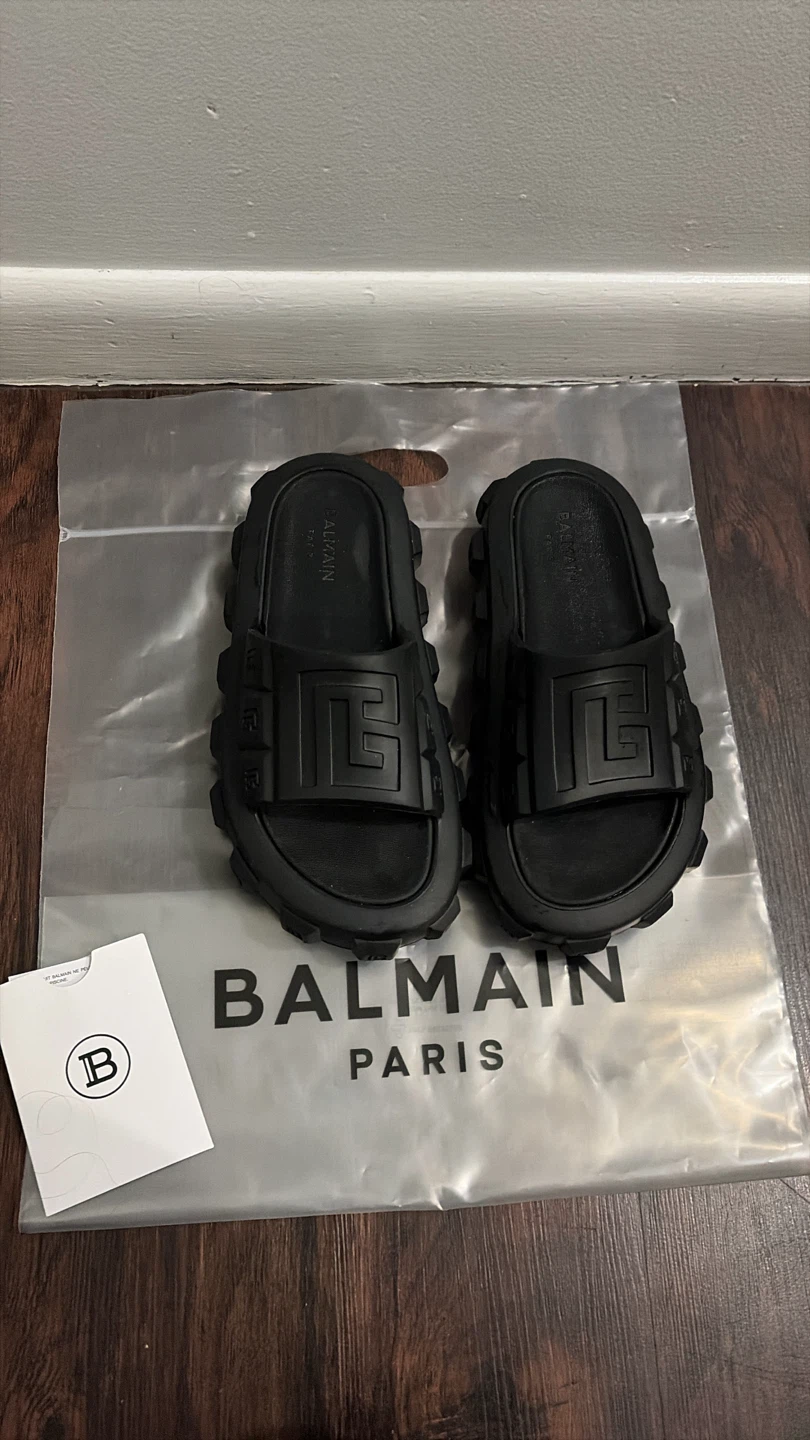 Balmain Black Slides