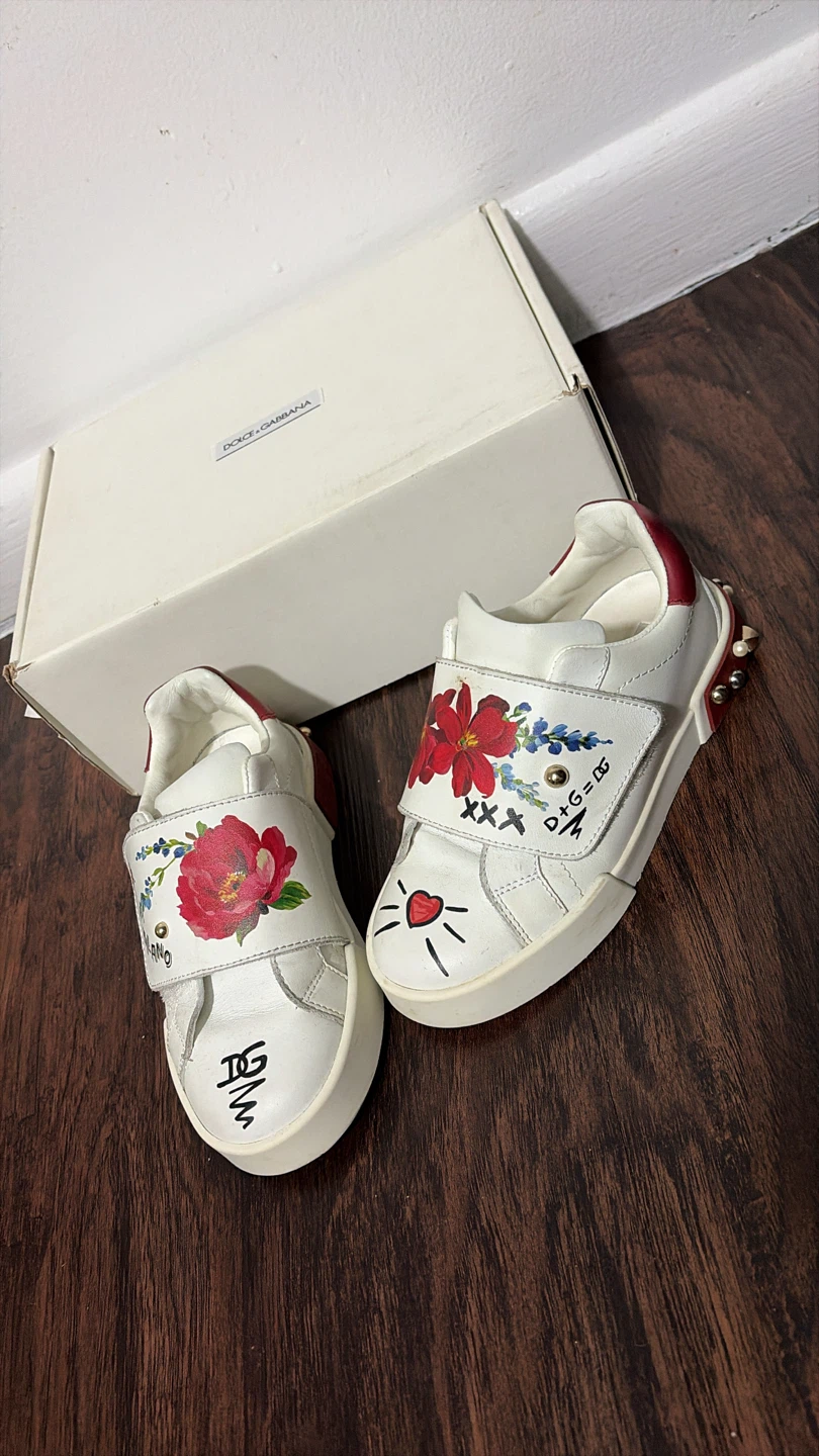 Dolce & Gabbana Floral Sneakers Size 29