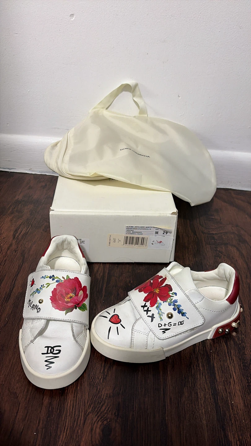 Dolce & Gabbana Floral Sneakers Size 29 - photo 5