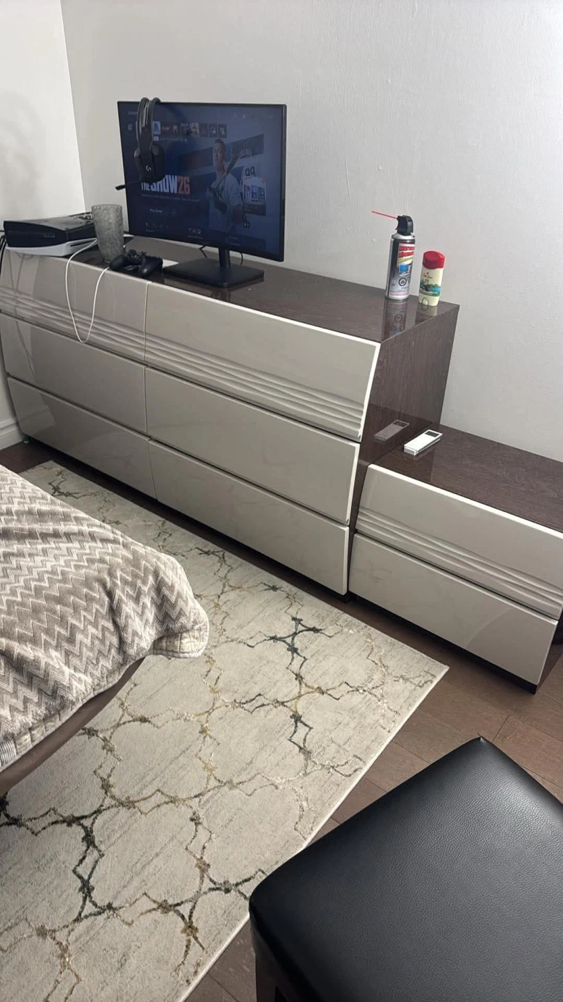 Modern Dresser and Nightstand Set