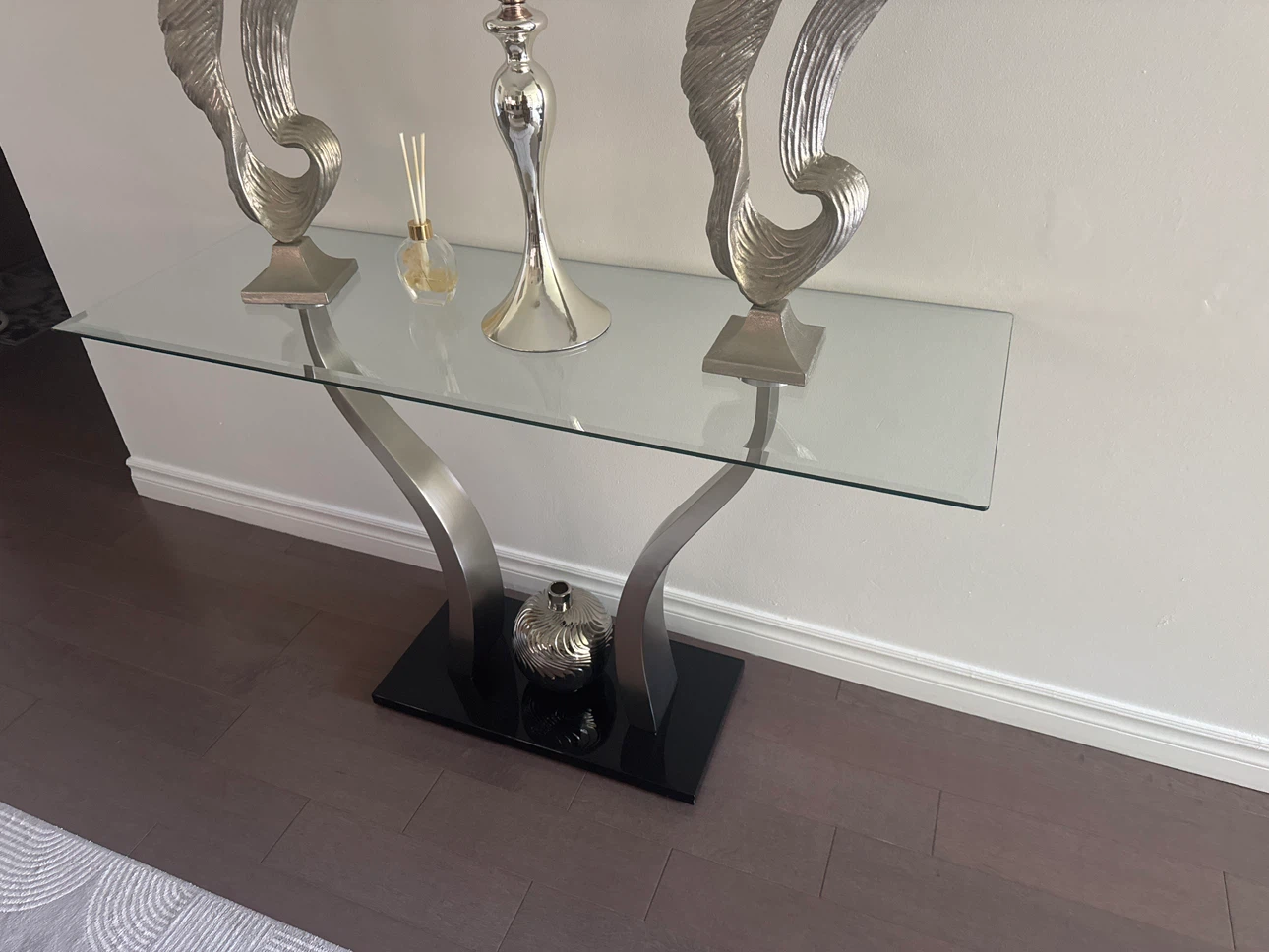 Modern Glass Console Table