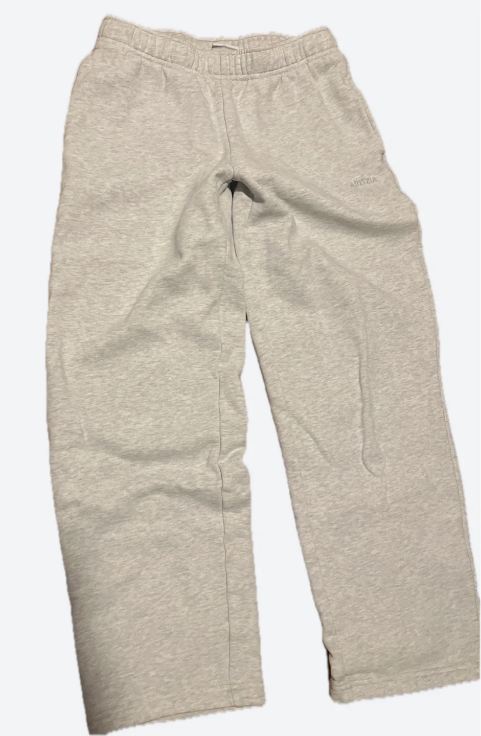 Light grey aritzia mega fit sweats