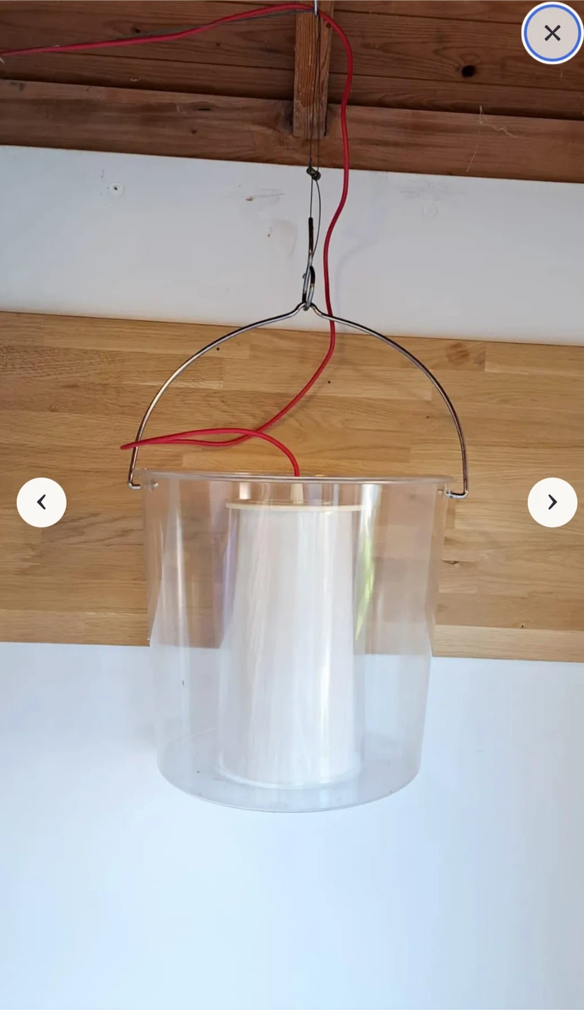 RARE! VINTAGE IKEA PS BUCKET CEILING LIGHT FIXTURE RETRO LAMP