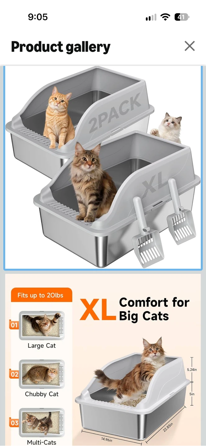 DEAL! 2  X KISENG XL Stainless  boxes .