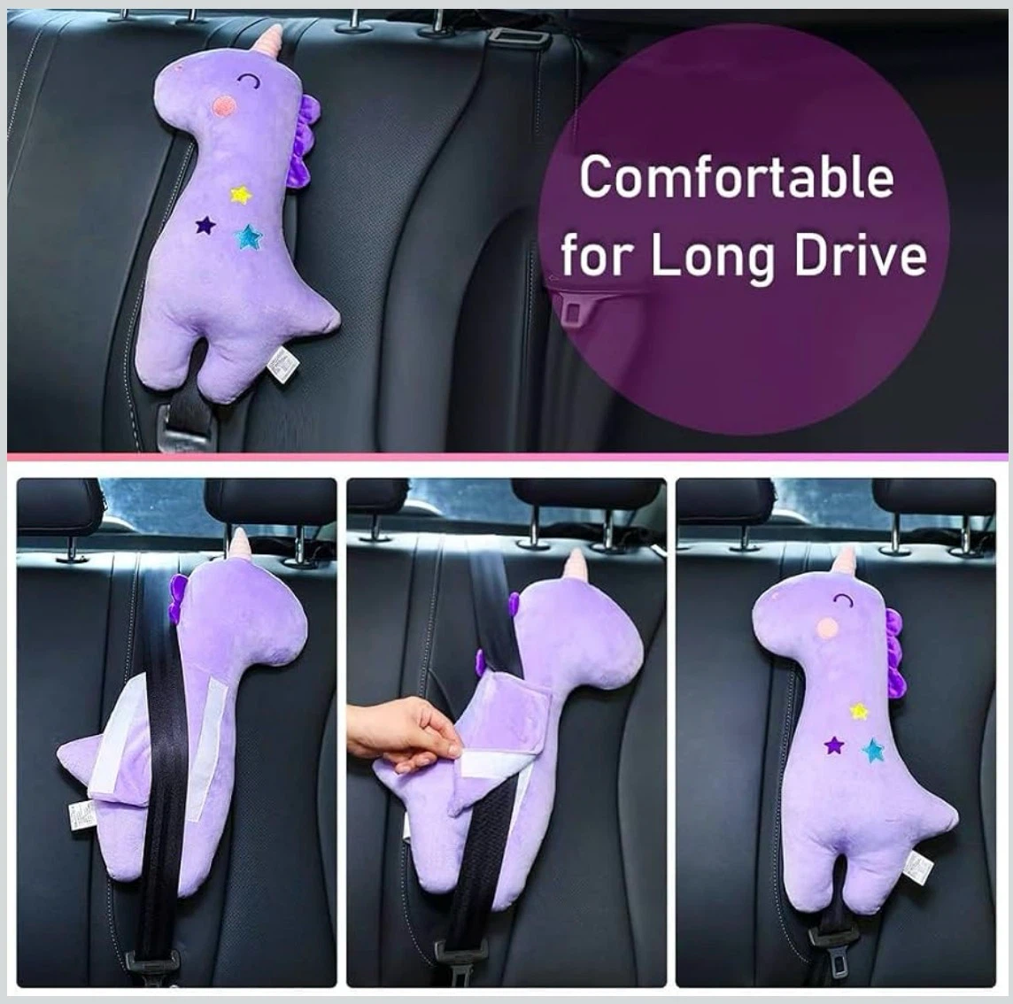 Unicorn Car Seat Belt Pillow - photo 4