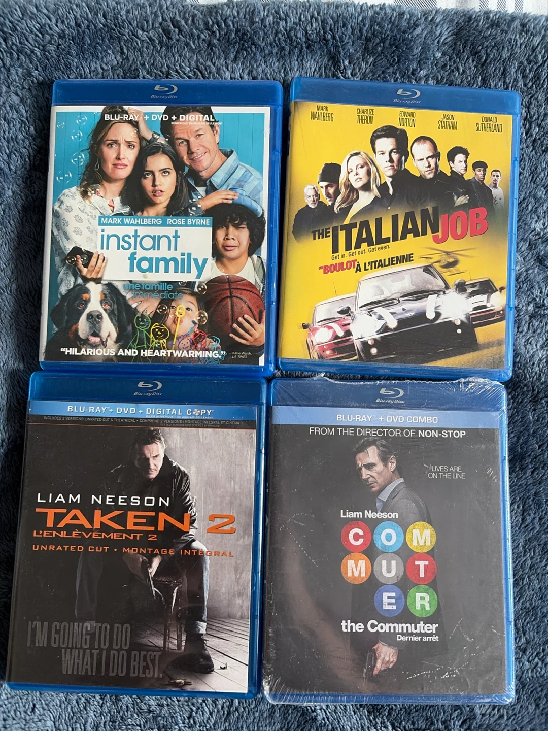 Lot of 4 Action and Comedy Blu-ray Movies