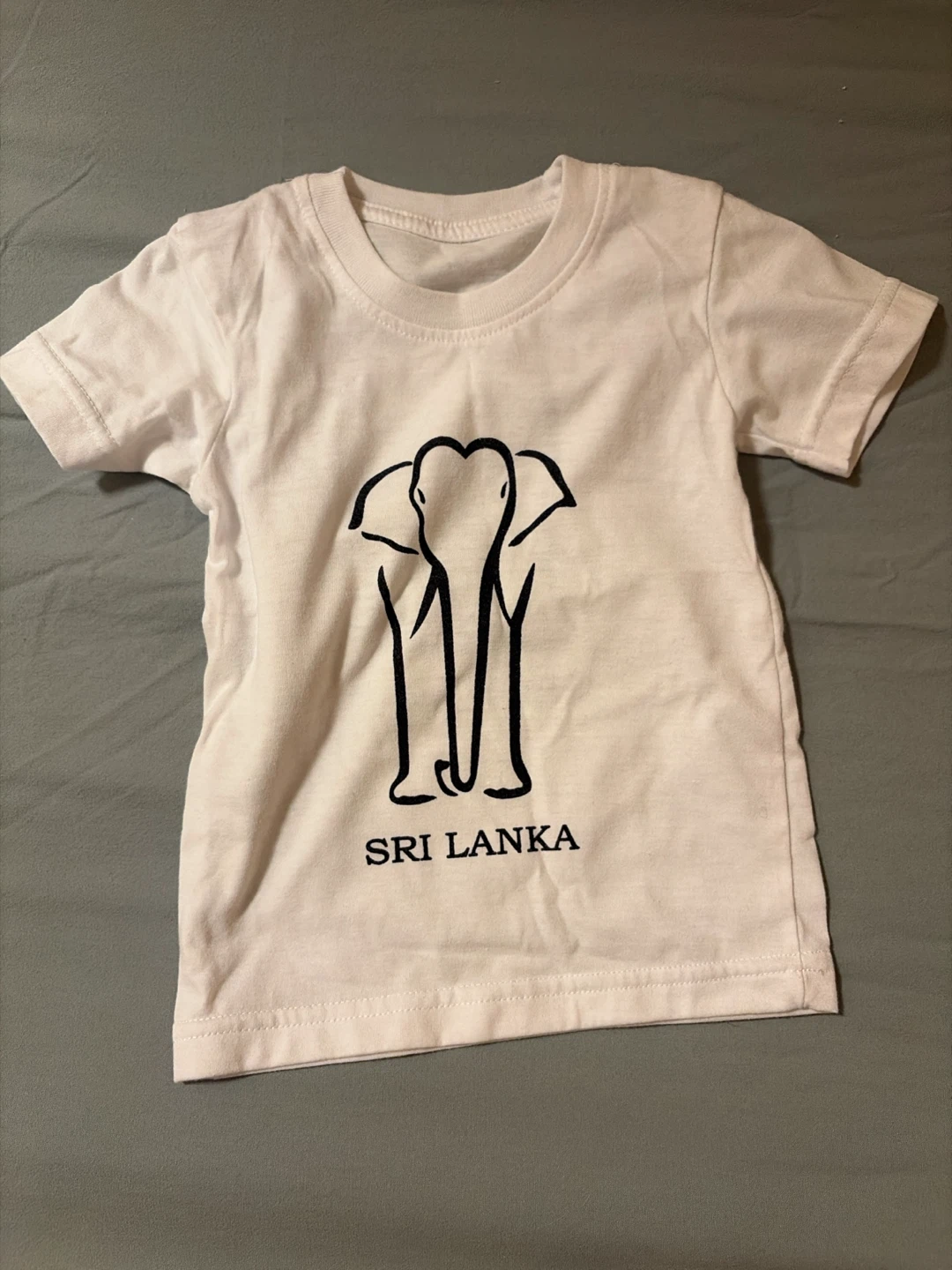 White Sri Lanka Elephant Kids T-Shirt