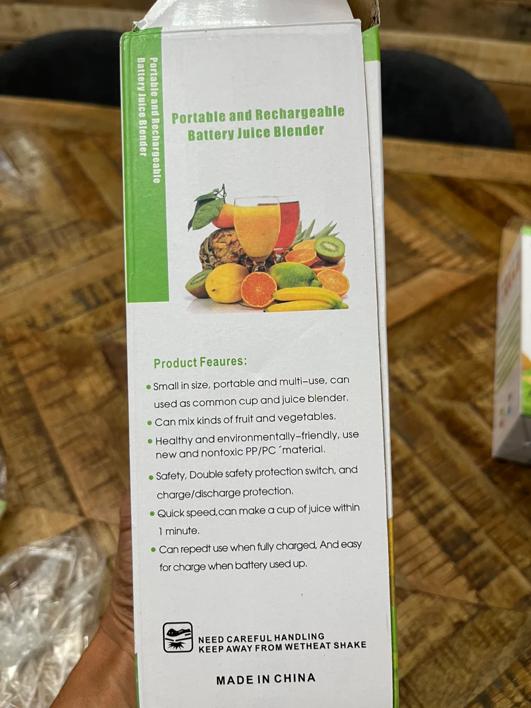 Portable and Rechargeable Battery Juice Blender - photo 3