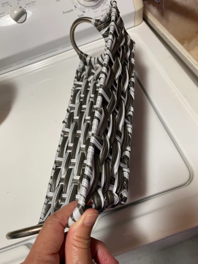 Woven storage basket with handles - photo 2