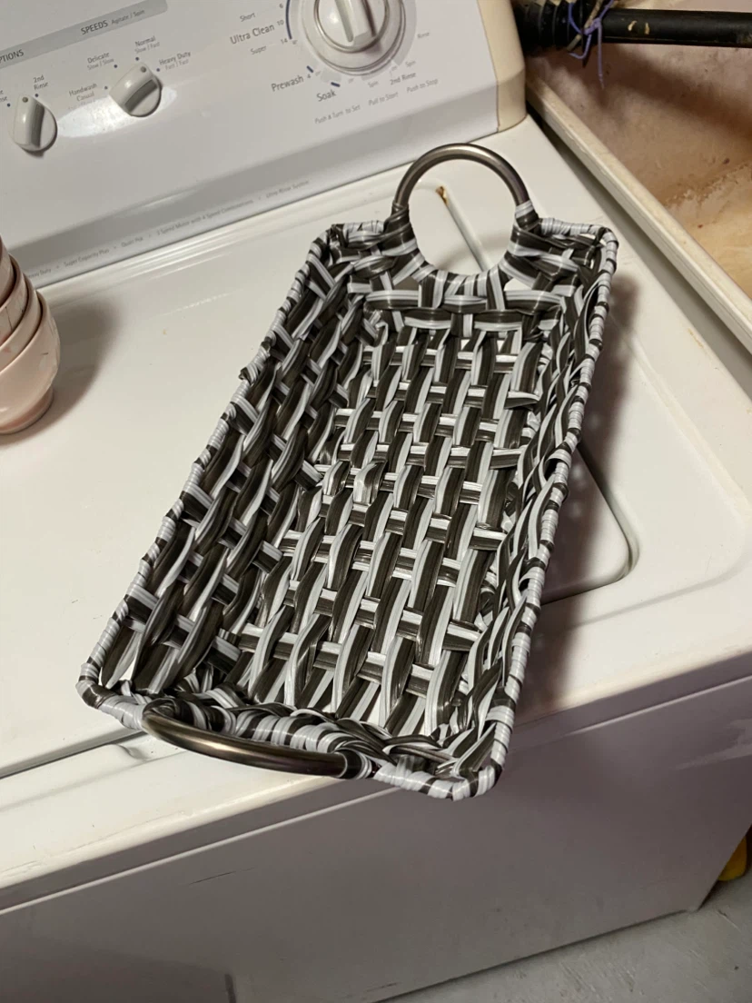 Woven storage basket with handles - photo 3