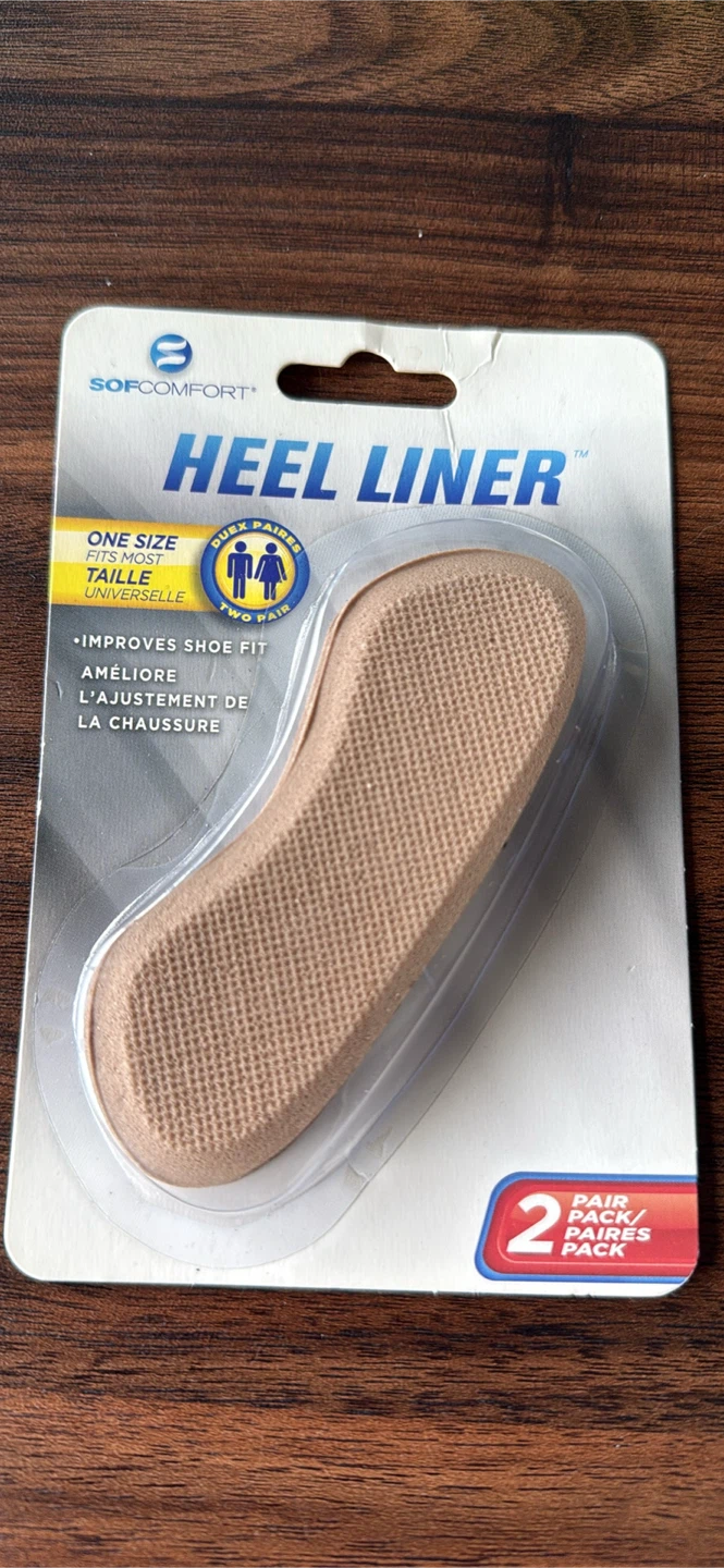Sof Comfort Heel Liners - 2 Pairs