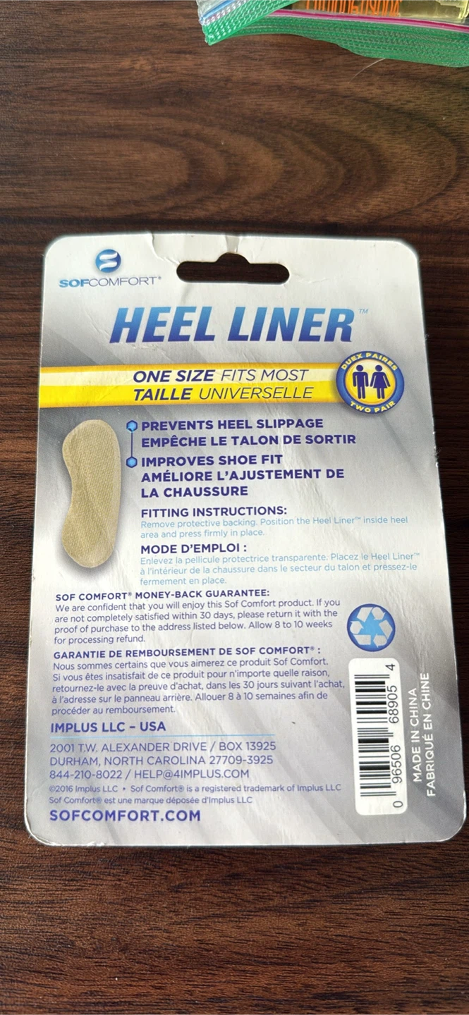 Sof Comfort Heel Liners - 2 Pairs - photo 2