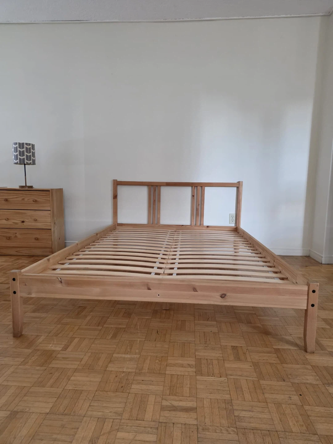 IKEA (DOUBLE) Pine Bed Frame