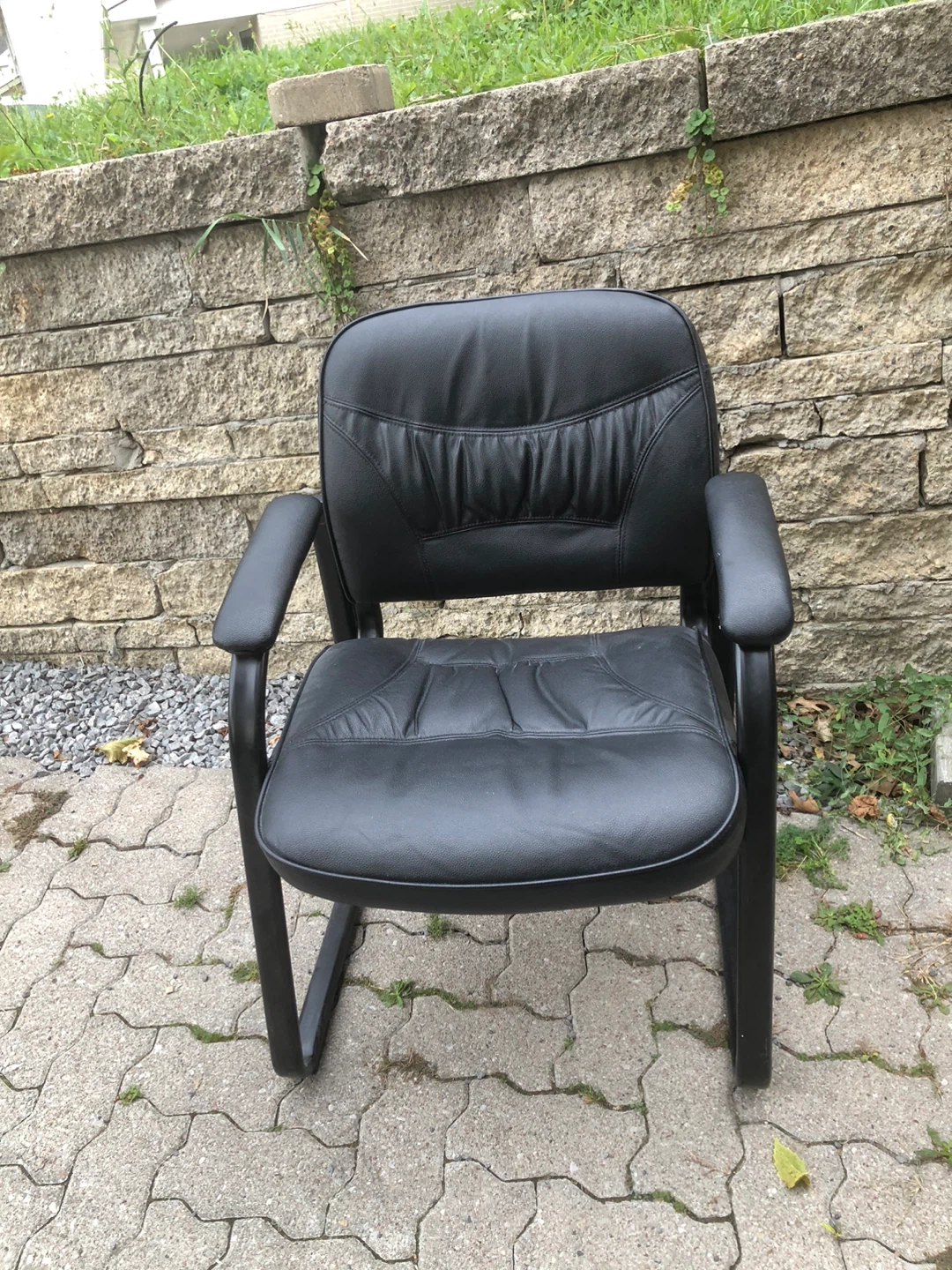 Black Office Guest Chair (32 inch tall)