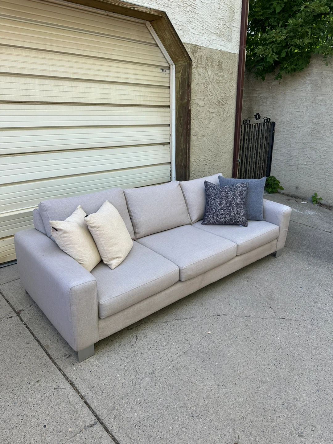 Urban Barn Tribeca Sofa – Light Grey – Made in Canada
