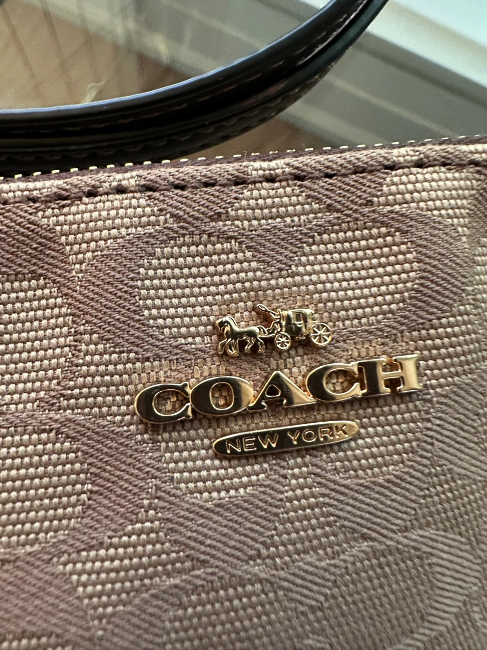 Coach Signature Canvas Wristlet