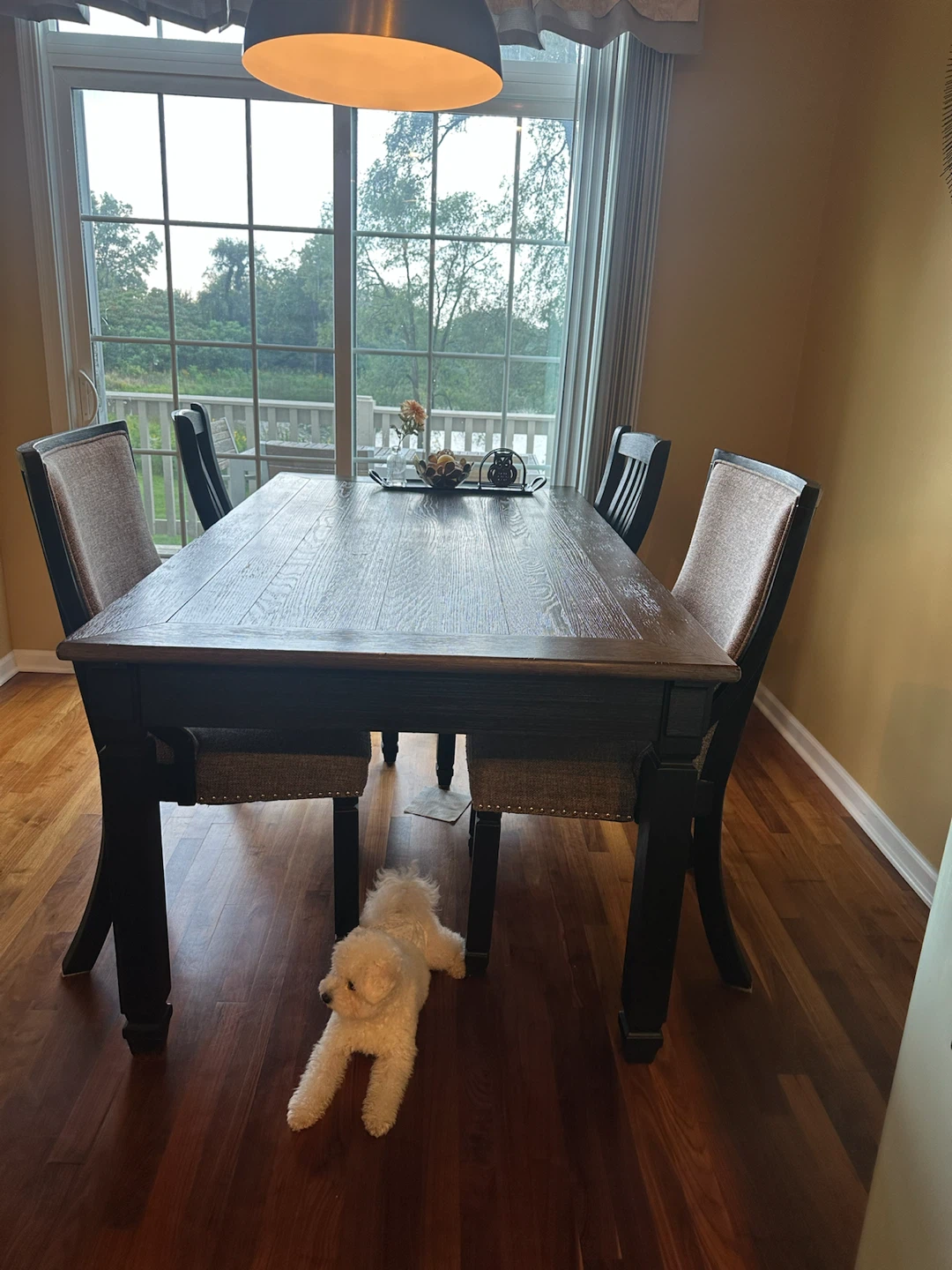 Rustic Dining Table with Four Chairs - photo 2