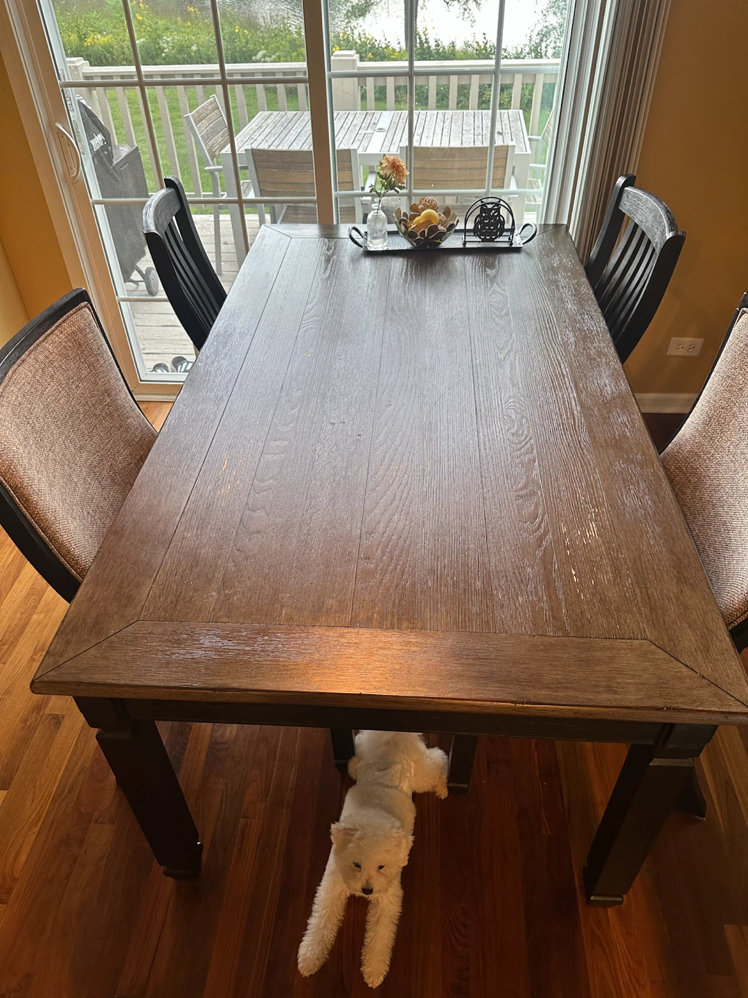 Rustic Dining Table with Four Chairs - photo 3