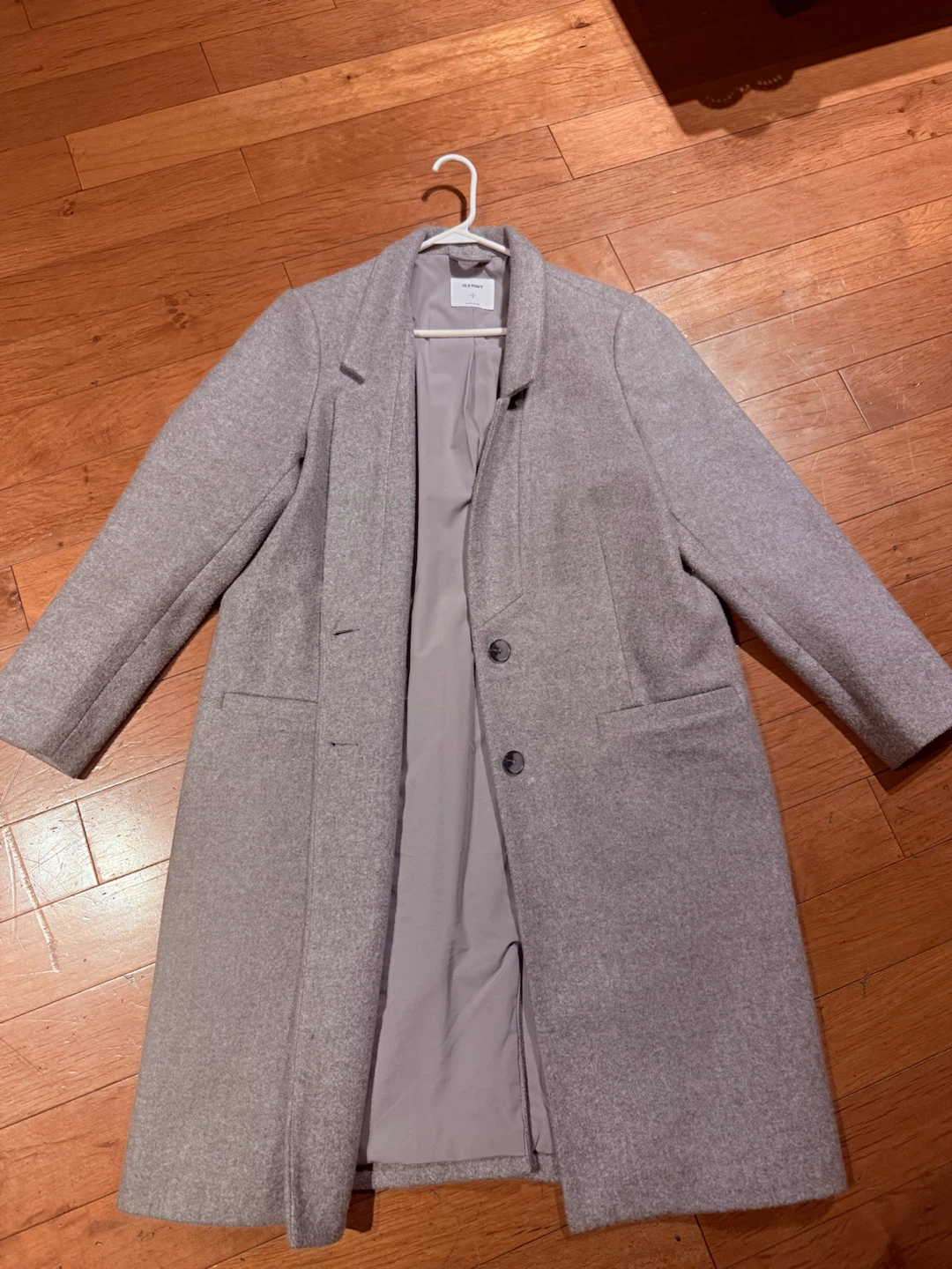 Old Navy Grey Wool Blend Coat
