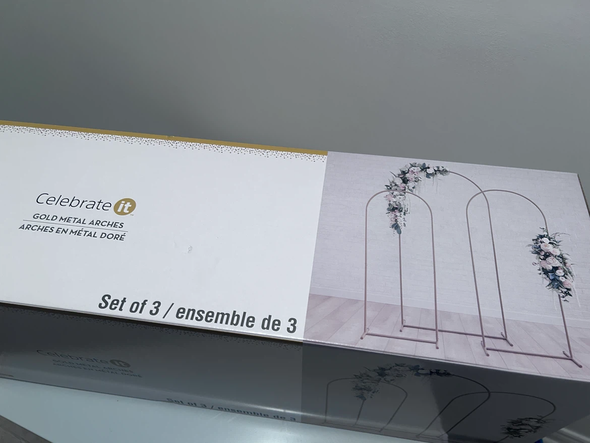 Celebrate It Gold Metal Arches - Set of 3 - photo 2