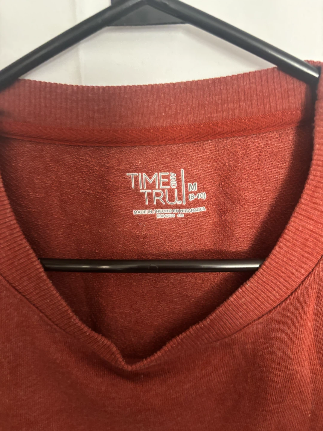 Time and Tru Rust Coloured Sweater - photo 2