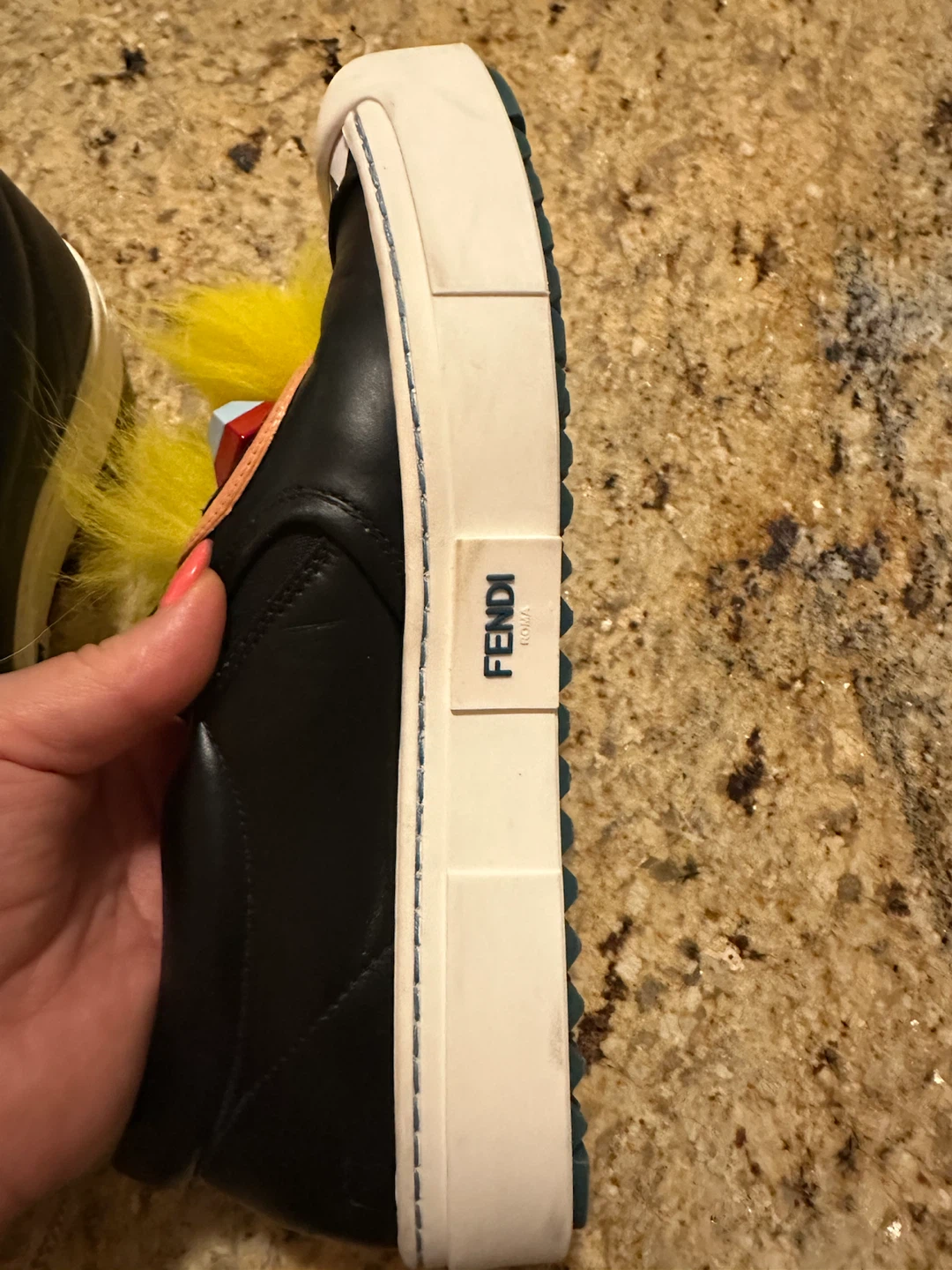 Authentic Fendi Monster Slip-on Sneakers - photo 2