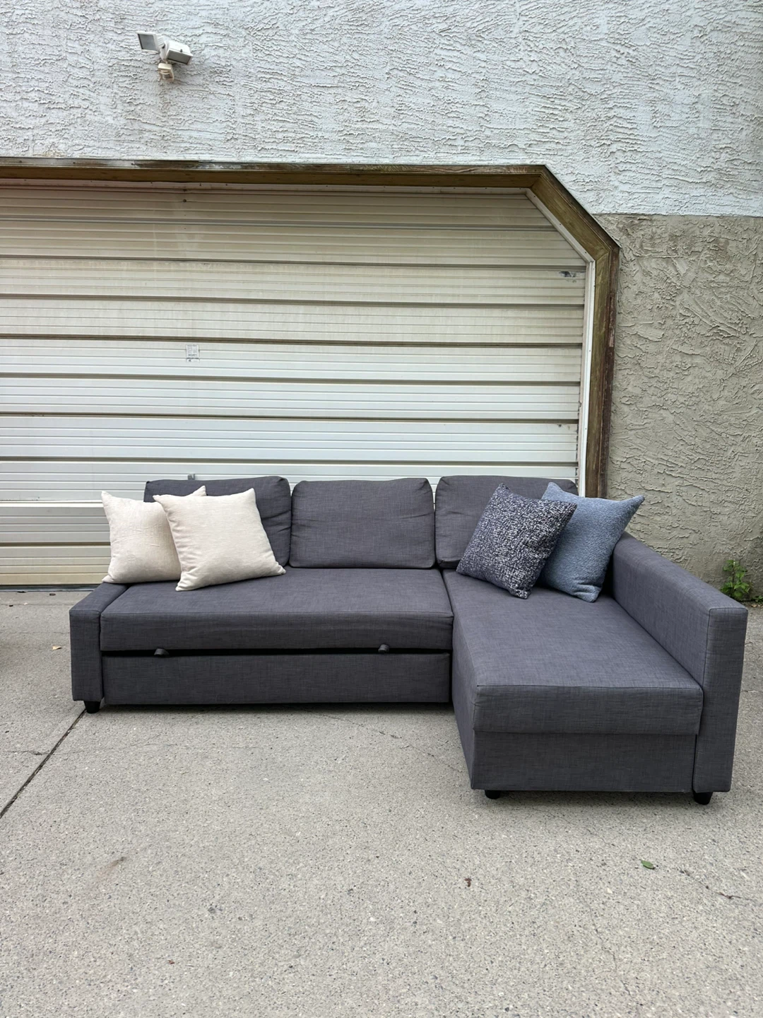 IKEA FRIHETEN Sleeper Sectional Sofa Bed w/ Storage – Dark Grey - photo 3