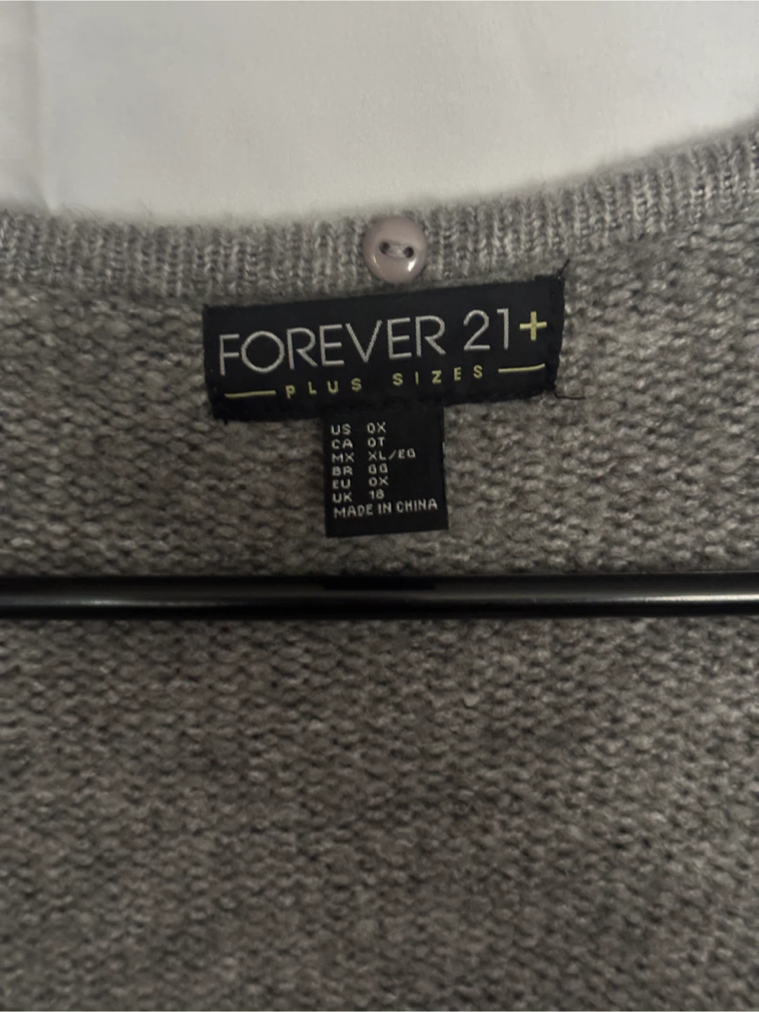 Forever 21+ Grey Knit Cardigan 0X - photo 2