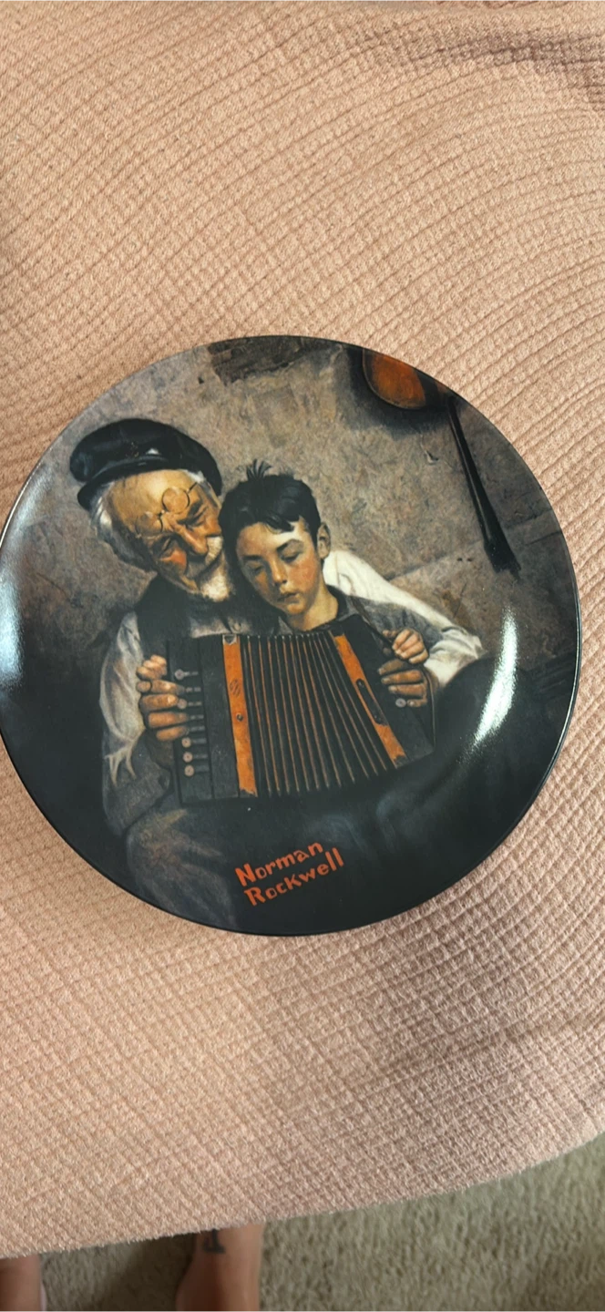 Norman Rockwell The Music Maker Decorative Plate