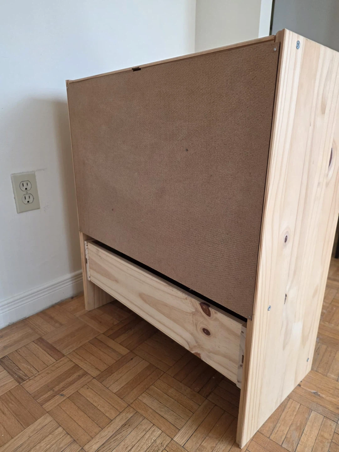 IKEA Solid Pine 3-Drawer Side Table - photo 4