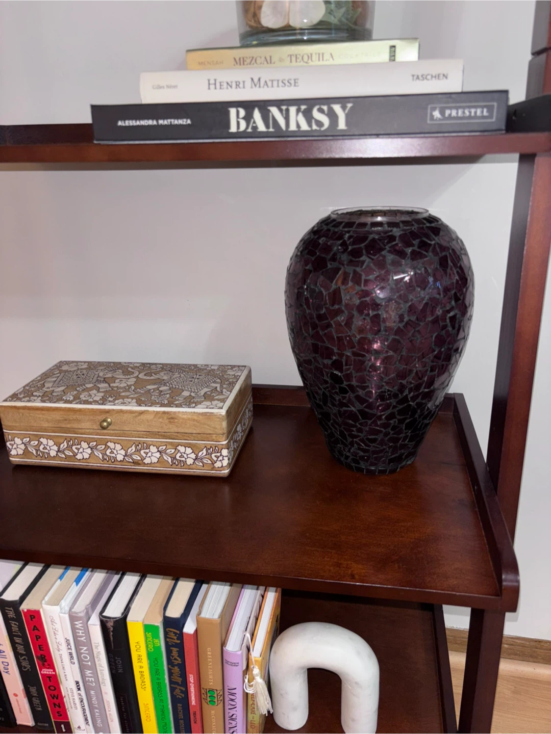 Dark Purple Mosaic Vase - photo 2