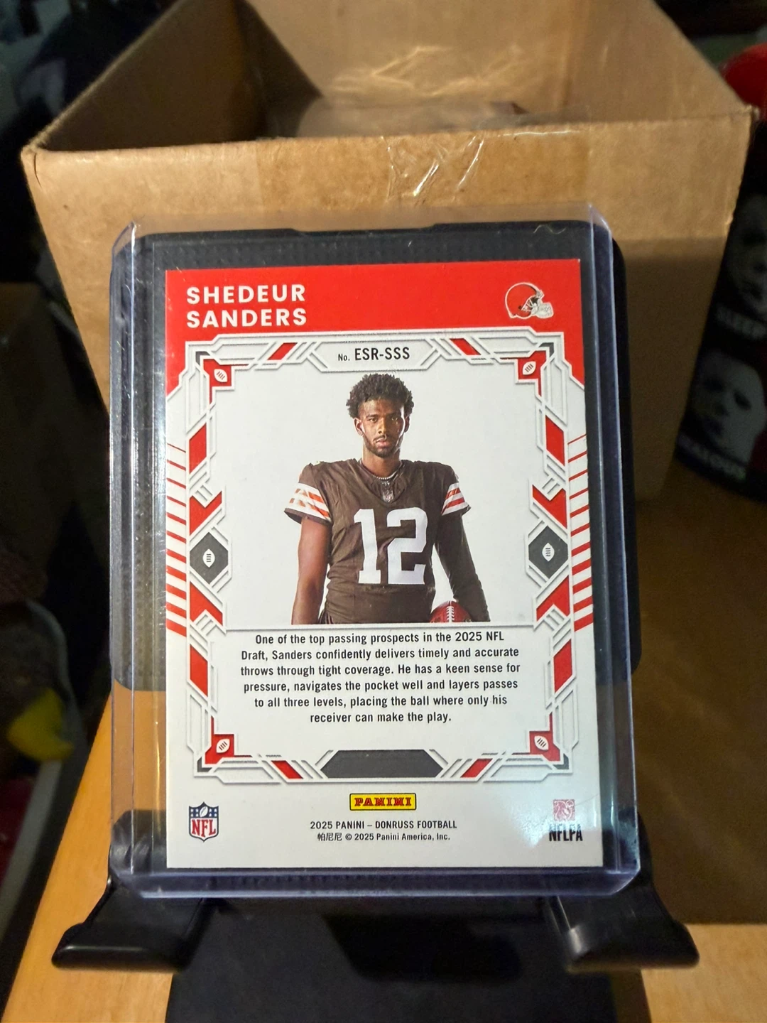 2025 Panini Donruss Shedeur Sanders Elite Series Rookie Card - photo 2