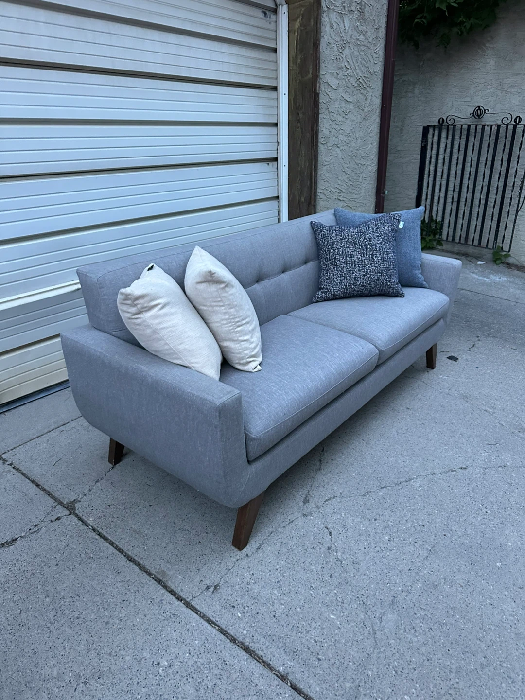 Made in Canada Mid-Century Sofa – Light Grey - photo 2