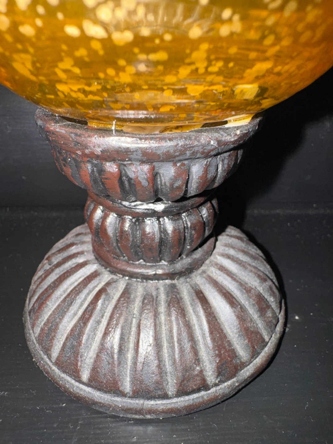 Set of Two Mercury Glass Candle Holders - photo 2