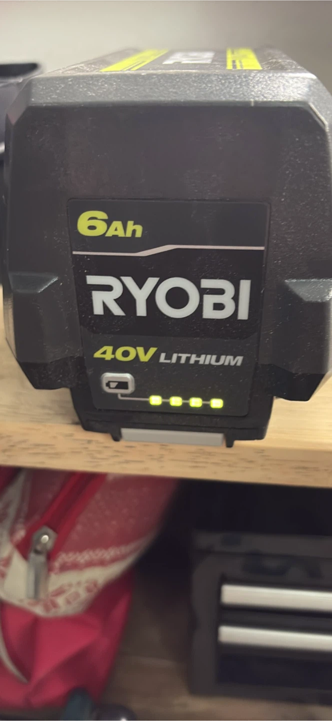 Ryobi 40V 6Ah Battery and Charger Kit - photo 3